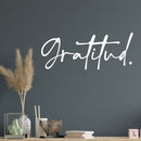 Vinyl Wall Art Decal - Gratitud / Gratitude - 7" x 18" - Lovely Motivational Positive Good Vibes Spanish Quote Sticker For Bedroom Living Room Playroom Classroom Coffee Shop Decor 2