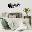 Vinyl Wall Art Decal - Forest Shape - 36" x 15" - Modern Trees Deer Shapes Adhesive Sticker Nature Landscape Design For Home Living Room Bedroom Coffee Shop Work Office Decor 3