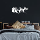 Vinyl Wall Art Decal - Forest Shape - 36" x 15" - Modern Trees Deer Shapes Adhesive Sticker Nature Landscape Design For Home Living Room Bedroom Coffee Shop Work Office Decor 3