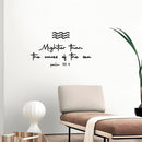 Vinyl Wall Art Decal - Mightier Than The Waves Of The Sea Psalm 93:4 - 10. Inspirational Spiritual Religious Quote Sticker For Home Office Church Living Room Decor 4