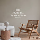 Vinyl Wall Art Decal - Mightier Than The Waves Of The Sea Psalm 93:4 - 10.5" x 18" - Inspirational Spiritual Religious Quote Sticker For Home Office Church Living Room Decor 3
