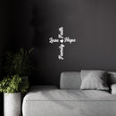 Vinyl Wall Art Decal - Family Love Hope Faith - 17" x 14" - Trendy Lovely Inspiring Positive Quote Sticker For Home Bedroom Family Room Playroom Kindergarten Classroom Coffee Shop Decor 3