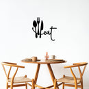 Vinyl Wall Art Decal - Fork Knife Spoon - 15.5" x 16.5" - Trendy Lovely Funny Food Design Sticker For Home Living Room Kitchen Dining Room Restaurant Coffee Shop Bakery Storefront Decor 3