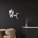 Vinyl Wall Art Decal - Fork Knife Spoon - 15.5" x 16.5" - Trendy Lovely Funny Food Design Sticker For Home Living Room Kitchen Dining Room Restaurant Coffee Shop Bakery Storefront Decor 3