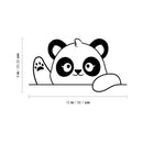 Vinyl Wall Art Decal - Panda - Cute Animal Design Quote Bumper Sticker For Car Window Thermos Coffee Mug Luggage Office Notebook Laptop Decor 4