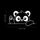 Vinyl Wall Art Decal - Panda - 8" x 15" - Trendy Inspirational Cute Animal Design Sticker For Children Bedroom Home Baby Nursery Daycare Stars Kids Room Decor 4