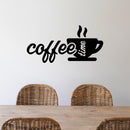 Vinyl Wall Art Decal - Coffee Time - 12" x 22" - Modern Inspirational Caffeine Lovers Quote Sticker For Home Office Kitchen Coffee Shop Restaurant Decor 2