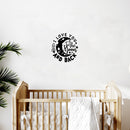 Vinyl Wall Art Decal - I Love You To The Moon And Back - 18" x 17" - Modern Inspirational Quote Sticker For Children Bedroom Home Nursery Daycare Kids Room Decor 2