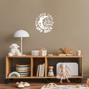 Vinyl Wall Art Decal - I Love You To The Moon And Back - 18" x 17" - Modern Inspirational Quote Sticker For Children Bedroom Home Nursery Daycare Kids Room Decor 3