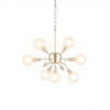 Home Decorators Collection 37860-HBN Lámpara de Araña Ovalada de Cristal Cromado de 6 Luces — imagen 3
