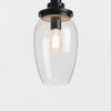 Home Decorators Collection HB3658-326 Lámpara Colgante Níquel Pulido 1 Luz Vidrio Ahumado — imagen 1