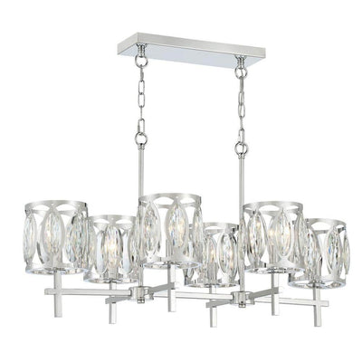 Easylite 38729-HB Lámpara Colgante Lineal de Cromo 6 Luces | MiOfertas