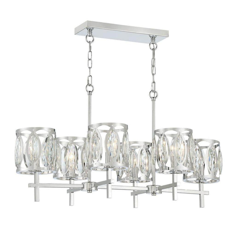 Easylite 38729-HB Lámpara Colgante Lineal de Cromo 6 Luces | MiOfertas