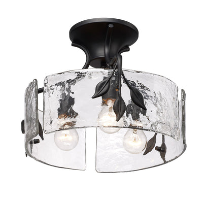 Golden Lighting 7313-FM Rebel 13" Lámpara de Techo Empotrada Negra Mate | 7313-FM BLK | MiOfertas