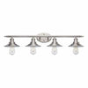 Hampton Bay 20514 CB-BN 34" Lámpara de Tocador Industrial Farmhouse Níquel Cepillado | MiOfertas