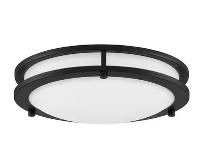 Hampton Bay C7056-BK 13" Lámpara Techo Semi-Empotrada Cayman Negra con Cuentas | MiOfertas
