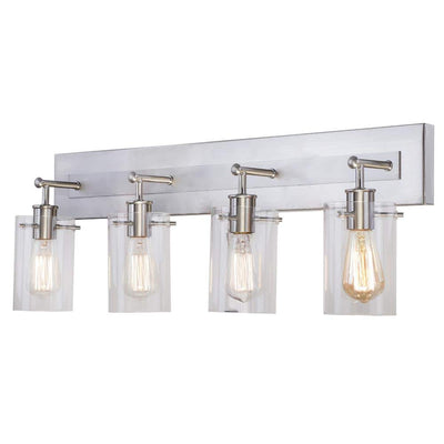 Hampton Bay DSHD19576V4 31" Lámpara de Tocador Níquel Cepillado 4 Luces | MiOfertas