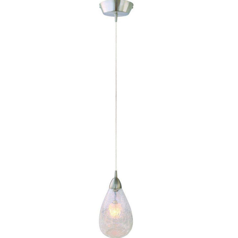 Hampton Bay HD-1861-1PCH Lámpara Colgante Cromo Pulido con Globo de Cristal | MiOfertas