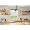 Hampton Bay HD-1861-5BNBK Lámpara Colgante Vista Heights 5 Luces Níquel Cepillado/Negro Mate | MiOfertas