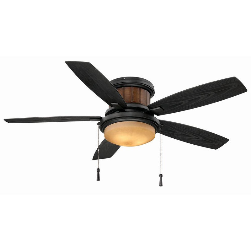 Hampton Bay HDP00004WDG Lámpara de Araña Industrial Farmhouse Negra y Madera | MiOfertas