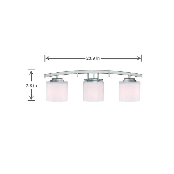 Hampton Bay KRW1302LX-02 22.87" Barra de Luz LED para Baño Cromo | MiOfertas