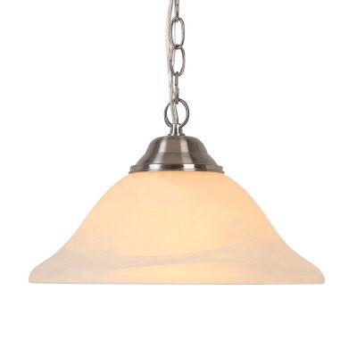 Hampton Bay L4927-12 BN Wilhelm 12" Lámpara Colgante Industrial Níquel Cepillado | MiOfertas