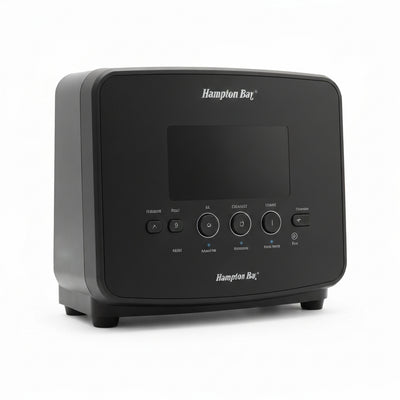 Hampton Bay LCF8901AS-01/BS 1-Lámpara Colgante Mini Timphaven Latón con Pantalla de Vidrio Claro | MiOfertas