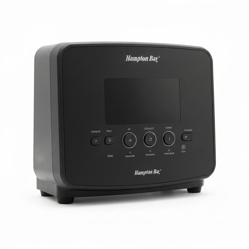 Hampton Bay LCF8901AS-01/BS 1-Lámpara Colgante Mini Timphaven Latón con Pantalla de Vidrio Claro | MiOfertas