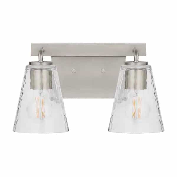 Home Decorators Collection 4000202-962 Lámpara de Tocador Moderna Níquel Cepillado 2 Luces | MiOfertas