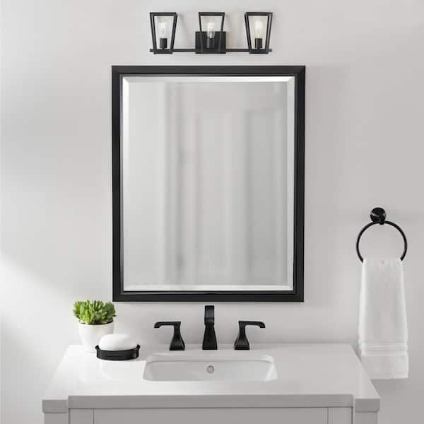 Home Decorators Collection KNR1304AX-01/BK 33.75" Lámpara Tocador Industrial Negra 4 Luces | MiOfertas