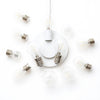 Hampton Bay HD5887E5 13" Lámpara de Techo Empotrada Plateada con Pantalla de Ratán Blanco — imagen 3