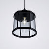 Hampton Bay HDP34332BL Lámpara de Pared Cilindro de Vidrio Negro Mate — imagen 1