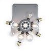 Hampton Bay HDP99185GRN 24" Lámpara de Tocador de 3 Luces Gris Kelford — imagen 3