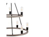 Hampton Bay HDP00341WDG 9 Luces Negro Lámpara Colgante de 2 Niveles