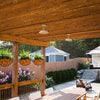 Plafón Semi-Empotrado Home Decorators Collection Bell Ridge Gris 10 pulg. 1 Luz HDP99195GRN