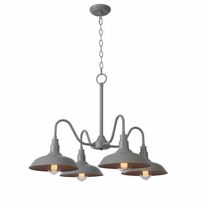 Home Decorators Collection HDP99225GRN Lámpara Colgante Exterior Gris 4 Luces