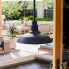 Home Decorators Collection HDP99210BLU 10" Lámpara Colgante Exterior Azul Bell Ridge
