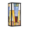Home Decorators Collection HD7838F Lámpara de Pared Exterior Ciancola con Pantalla Tiffany