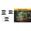 Hampton Bay 47577BK-2PK 10 Lúmenes LED Solar para Postes (Paquete de 2)