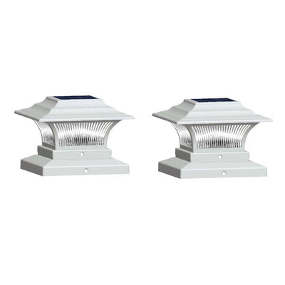 Hampton Bay 47577WT-2PK 10 Lumens Blanco LED Solar para Poste (Paquete de 2)