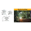Hampton Bay 47577WT-2PK 10 Lumens Blanco LED Solar para Poste (Paquete de 2)