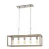 Hampton Bay 7965HBBNDI Lámpara de Isla Boswell Quarter 5 Luces Níquel Cepillado | MiOfertas