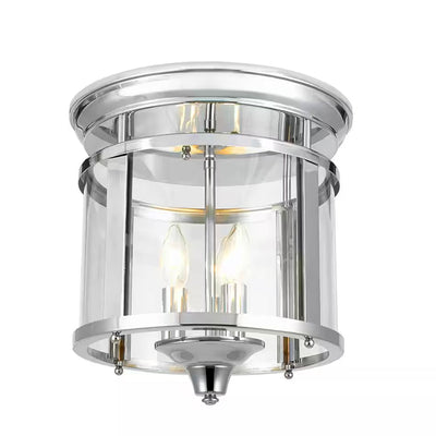 Wingate 12.25 in. 3-Light Polished Chrome Flush Mount Ceiling Light - 1003324681