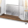 Hampton Bay 7980HDCGLDI 33.25" Lámpara de Tocador 4 Luces Plata/Madera Castaño | MiOfertas