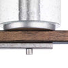 Hampton Bay 7980HDCGLDI 33.25" Lámpara de Tocador 4 Luces Plata/Madera Castaño | MiOfertas
