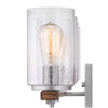 Hampton Bay 7980HDCGLDI 33.25" Lámpara de Tocador 4 Luces Plata/Madera Castaño | MiOfertas