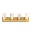 Samantha 26.6 in. 4-Light Brass LED Bathroom Vanity Light - 1003965020