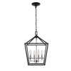 Home Decorators Collection CP-KB 46201 Candelabro Weyburn 4 Luces Negro/Cromo | MiOfertas