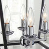 Home Decorators Collection CP-KB 46201 Candelabro Weyburn 4 Luces Negro/Cromo | MiOfertas