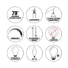 Home Decorators Collection CP-KB 46201 Candelabro Weyburn 4 Luces Negro/Cromo | MiOfertas